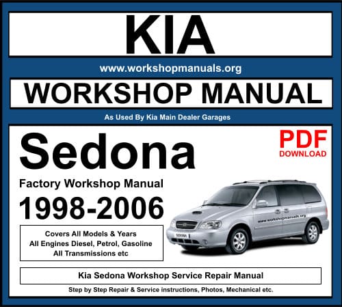 Kia Sedona Workshop Repair Manual