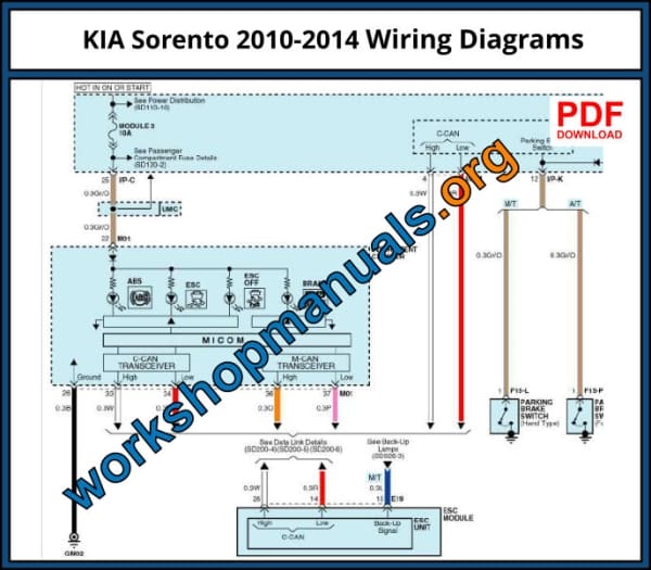 KIA Sorento 2010-2014 Workshop Repair Manual Download PDF