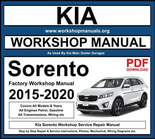 Kia Sorento 2015-2020 Workshop Repair Manual