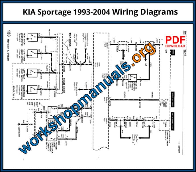Kia Sportage 1993-2004 Wiring Diagrams