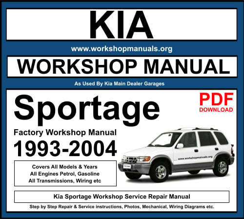 Kia Sportage 1993-2005 Workshop Repair Manual