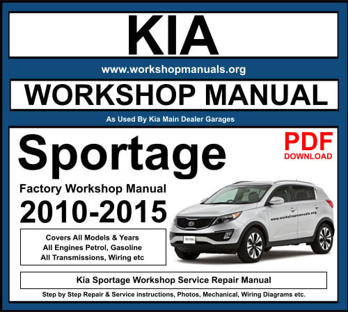 Kia Sportage 2010-2015 Workshop Repair Manual