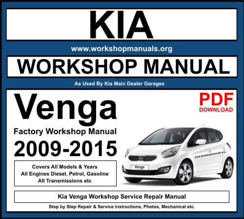 Kia Venga Workshop Repair Manual