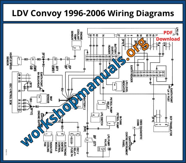 LDV Convoy 1996-2006 Wiring Diagrams