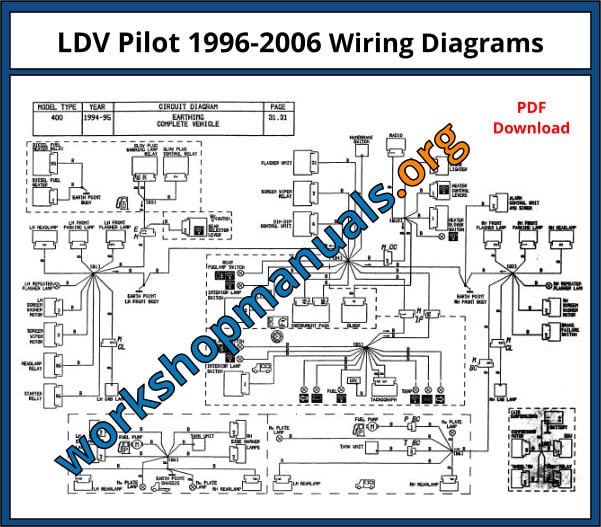 LDV Pilot 1996-2006 Wiring Diagrams