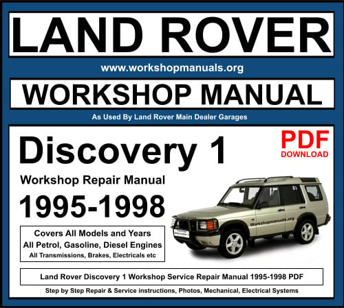 Land Rover Discovery 1 Workshop Repair Manual 1995-1998 Download PDF