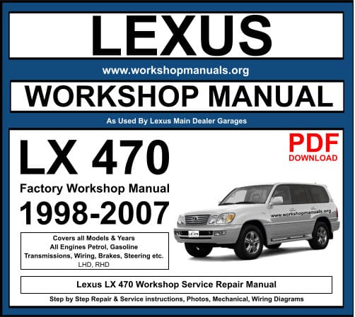 Lexus LX 470 Workshop Repair Manual