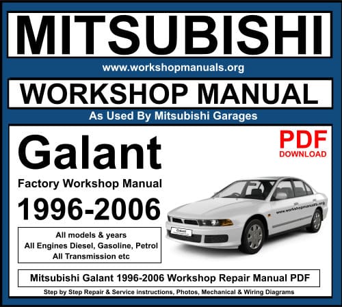 Mitsubishi Galant 1996-2006 Workshop Repair Manual PDF