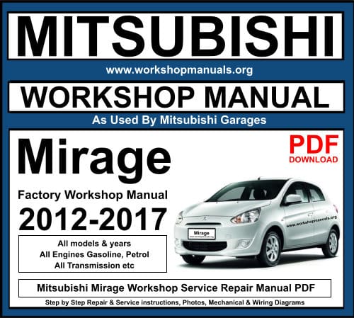 Mitsubishi Mirage Workshop Service Repair Manual