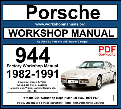 Porsche 944 Workshop Service Repair Manual PDF