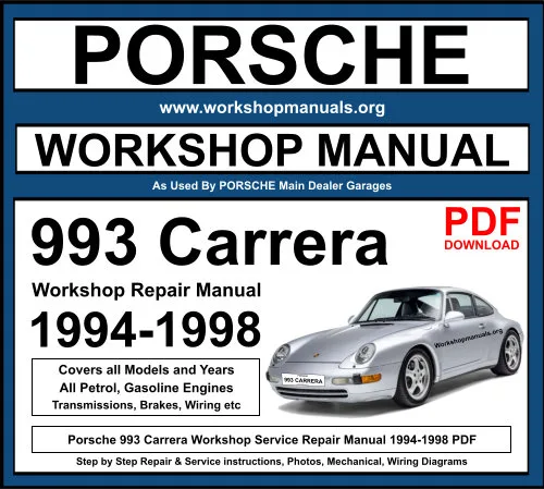 Porsche 993 Carrera 1994-1998 Workshop Repair Manual Download PDF