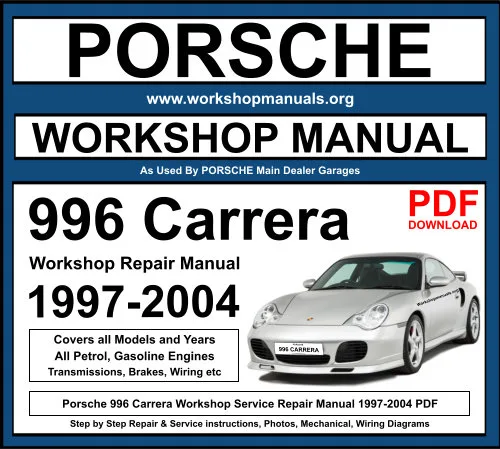 Porsche 996 Carrera 1997-2004 Workshop Repair Manual Download PDF