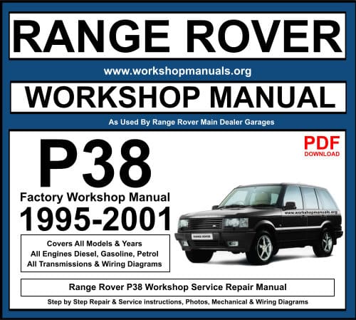 * atelier manual Service & Repair Guide pour Land Rover Range Rover P38 1994-2001 