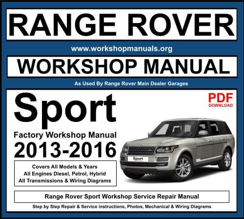 Range Rover Sport Workshop Repair Manual PDF