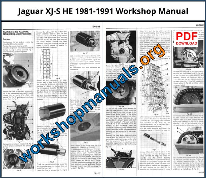 Jaguar XJ-S HE 1981-1991 Workshop Repair Manual Download PDF
