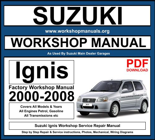 Suzuki Ignis Workshop Repair Manual