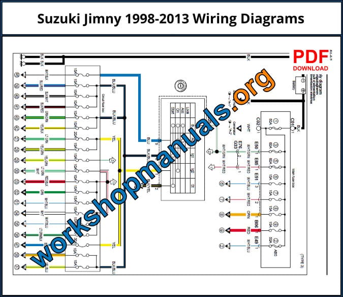 Suzuki Jimny 1998-2013 Wiring Diagrams Download PDF