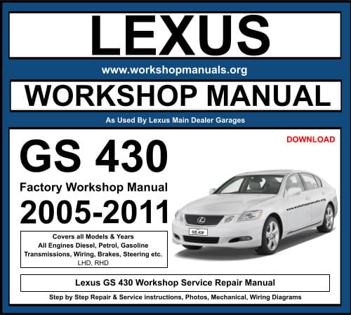 Lexus GS 430 Workshop Repair Manual