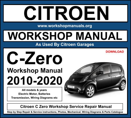 Citroen C-Zero Workshop Service Repair Manual