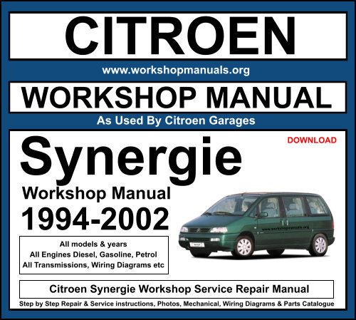Citroen Synergie Workshop Service Repair Manual