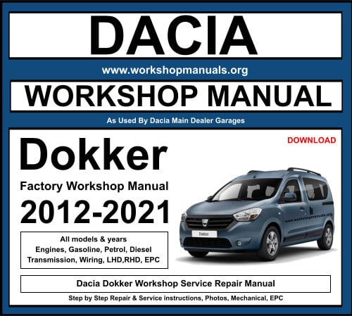 DACIA Dokker Workshop Repair Manual