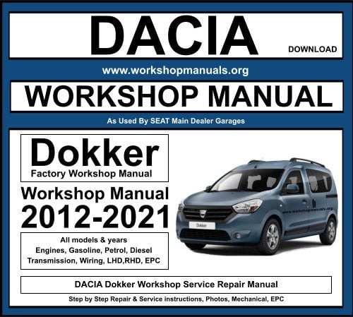 DACIA Dokker Workshop Repair Manual