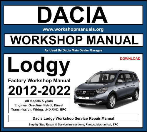 DACIA LODGY Workshop Repair Manual