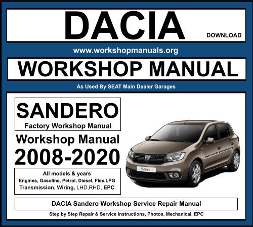 DACIA Sandero Workshop Repair Manual