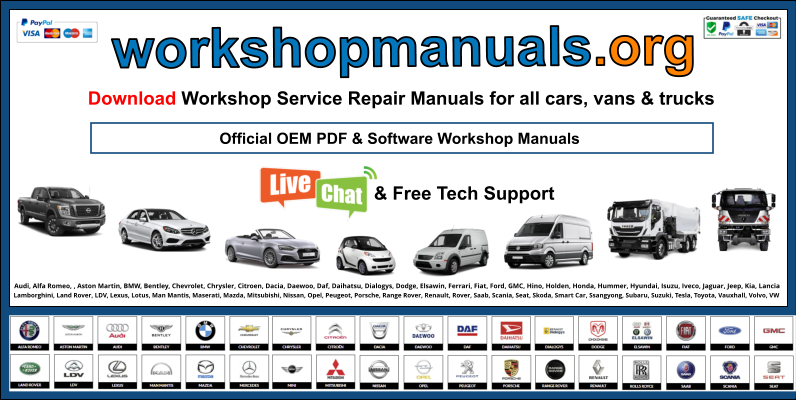 workshop manuals for cars