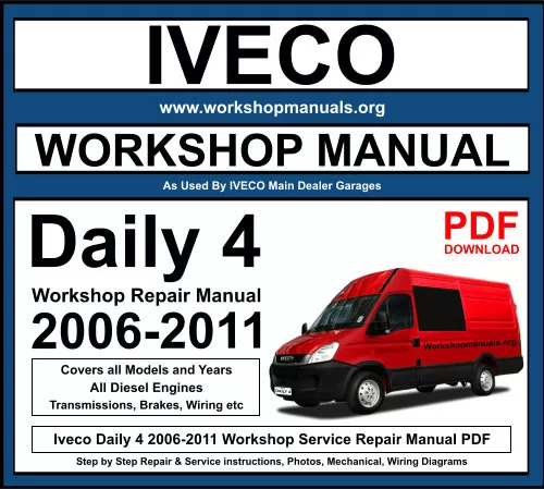 Iveco Daily 4 Workshop Repair Manual Download PDF