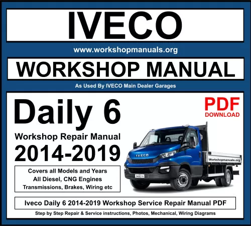 Iveco Daily 6 Workshop Repair Manual Download PDF