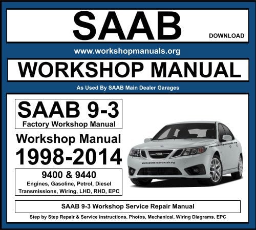 SAAB 9-3 Workshop Service Repair Manual