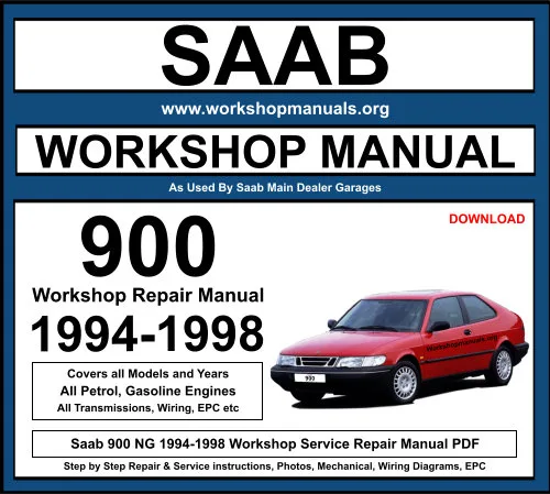 Saab 900 1994-1998 Workshop Repair Manual Download PDF