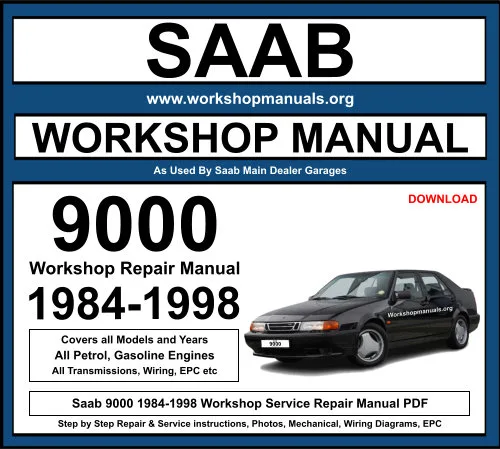 Saab 9000 1984-1998 Workshop Repair Manual Download PDF