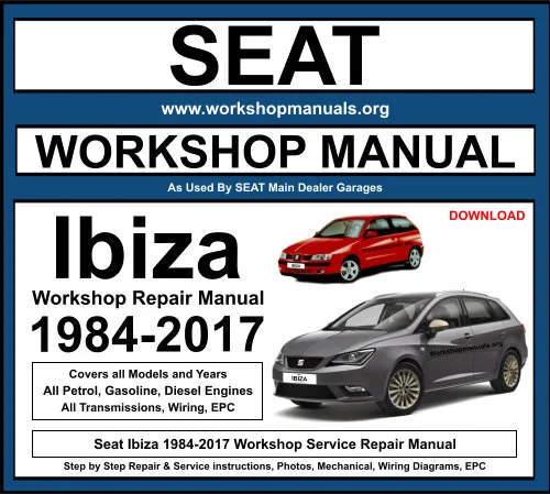 Seat Ibiza 1984-2017 Workshop Repair Manual Download