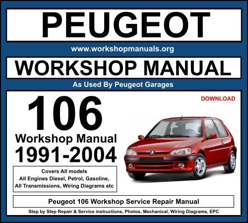 Peugeot 106 Workshop Service Repair Manual