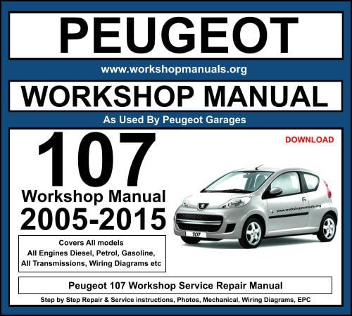 Peugeot 107 Workshop Service Repair Manual