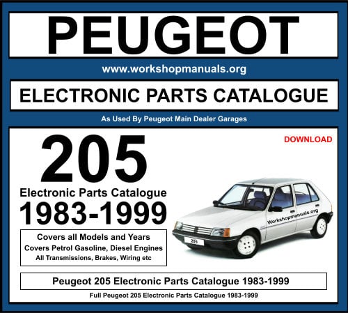 Peugeot 205 1983-1999 Workshop Repair Manual Download