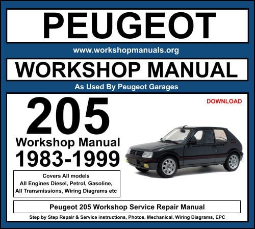 Peugeot 205 Workshop Service Repair Manual