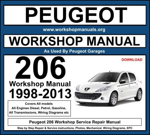 Peugeot 206 Workshop Service Repair Manual