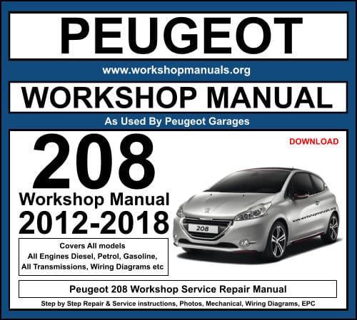 Peugeot 208 Workshop Service Repair Manual