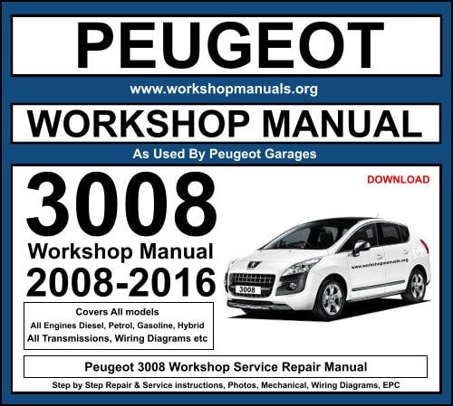 Peugeot 3008 Workshop Service Repair Manual
