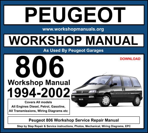 Peugeot 806 Workshop Service Repair Manual