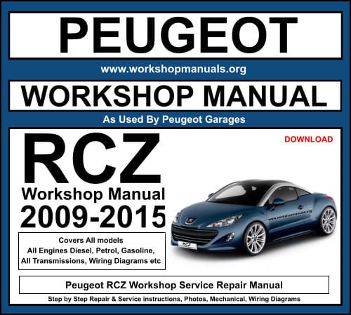 Peugeot RCZ Workshop Service Repair Manual