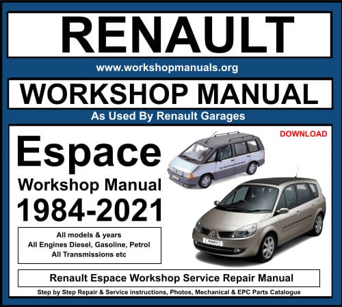 Renault Espace Workshop Service Repair Manual