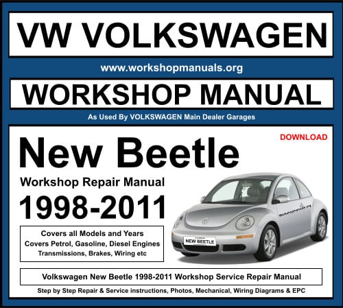 VW Volkswagen New Beetle 1998-2011 Workshop Repair Manual Download