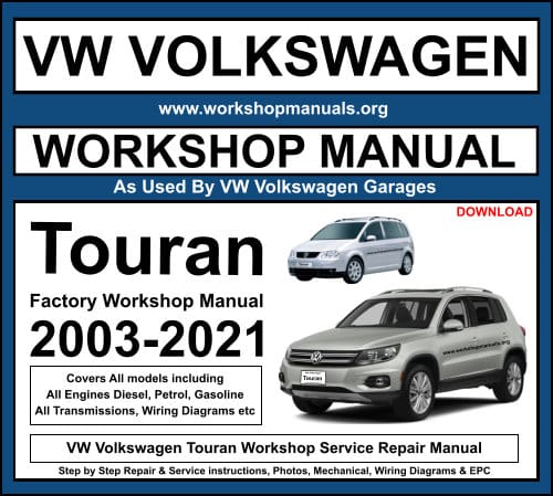 VW Volkswagen Touran Workshop Service Repair Manual