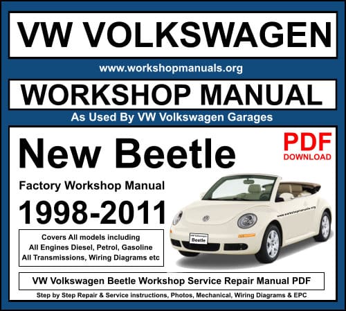VW Volkswagen Beetle Workshop Service Repair Manual PDF