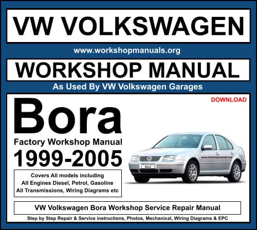 VW Volkswagen Bora Workshop Service Repair Manual