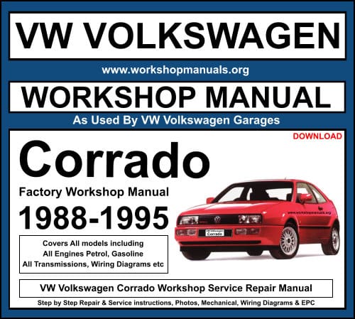 VW Volkswagen Corrado Workshop Service Repair Manual